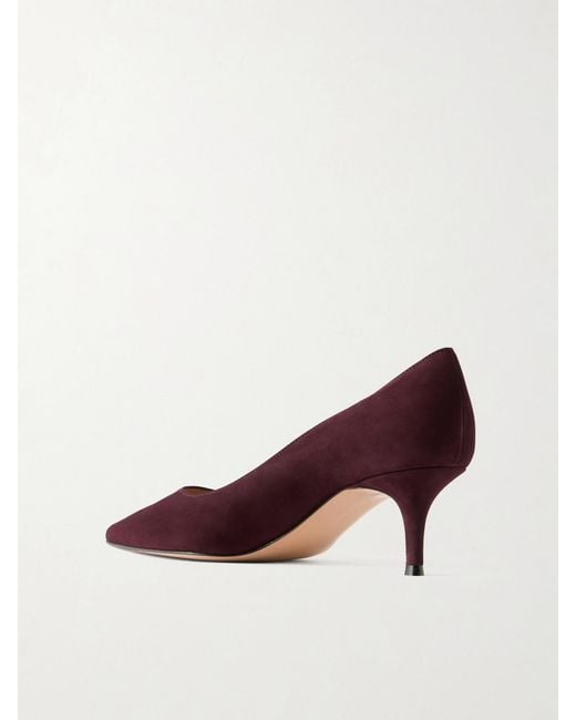 Gianvito Rossi Brown 55 Suede Pumps