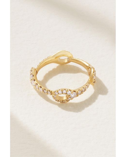 Melissa Kaye Metallic Lola Needle Small 18-Karat Diamond Ring