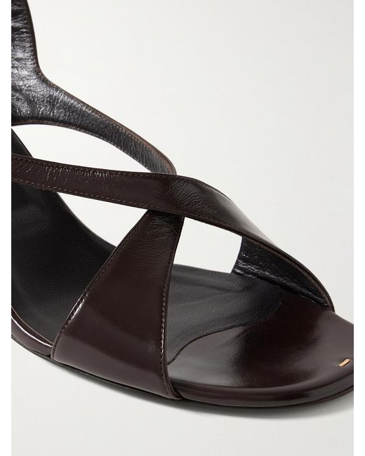 Khaite Brown Liria Leather Sandals