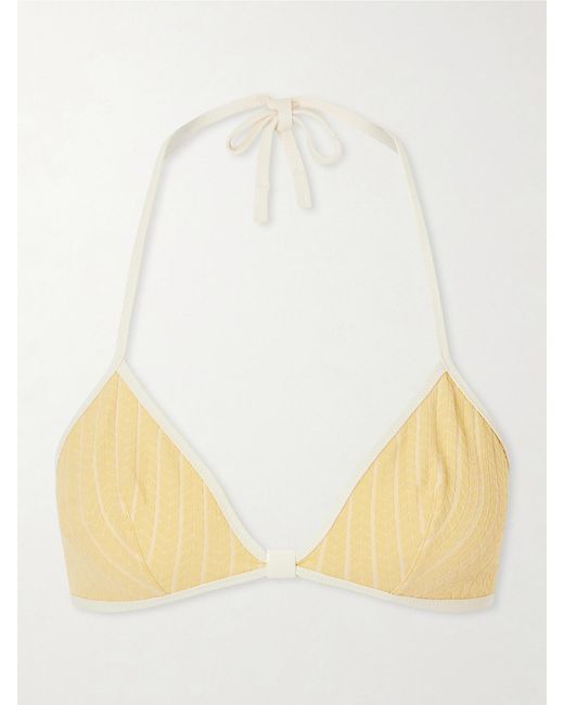 Eres Natural Sunshine Jacquard Bikini Top