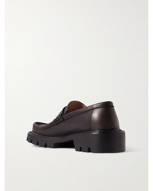 Loewe Black Sierra Leather Loafers