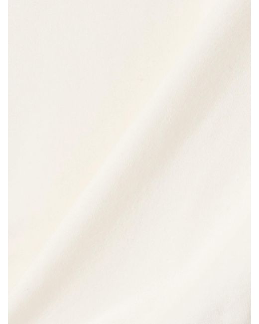 T-Shirt En Jersey De Coton Stretch, Marble Skims en coloris White