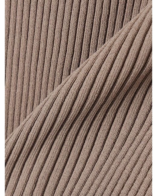 Staud Brown Soleil Tanktop Aus Rippstrick