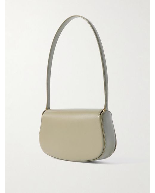 Saint Laurent White Voltaire Mini Schultertasche Aus Leder