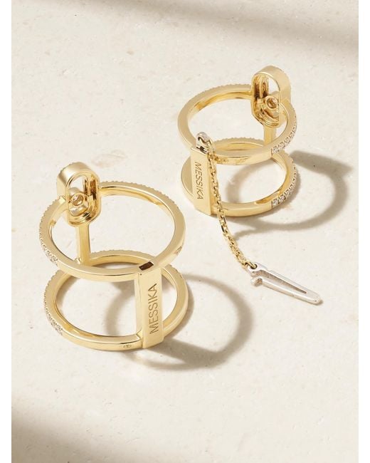 Messika Natural Move Uno Double 18-Karat Diamond Ring