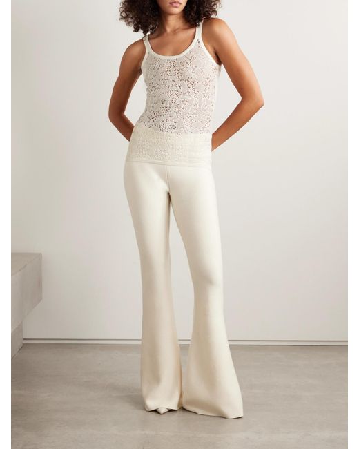 Gabriela Hearst Natural Pontus Crocheted Wool And Silk-Blend Tank