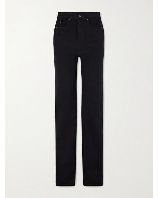 Saint Laurent Blue 70's High-Rise Straight-Leg Jeans