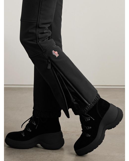 Moncler Black Paneled Bootcut Ski Pants