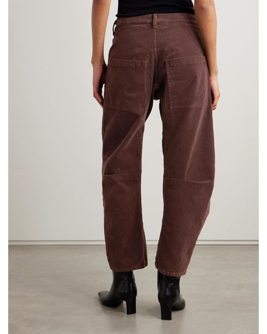 Nili Lotan Shon Cotton-Blend Corduroy Tapered Pants