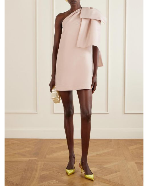 BERNADETTE Natural Taffeta Mini Dress