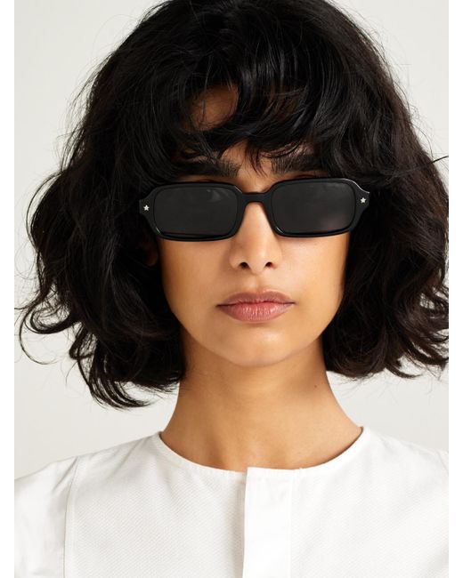 Dior Black Diorpacific S3I Rectangular-Frame Acetate Sunglasses