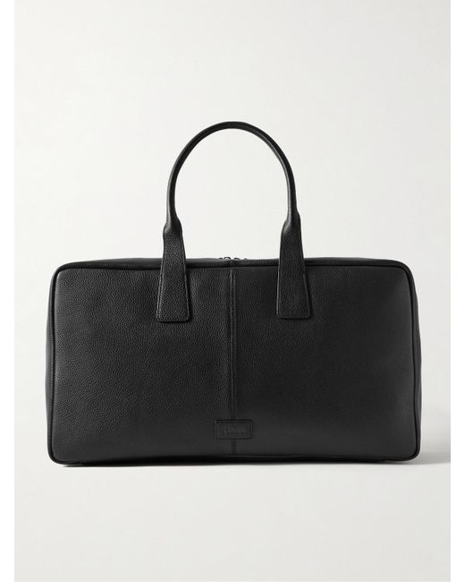Staud Black The Dude Textured-Leather Weekend Bag
