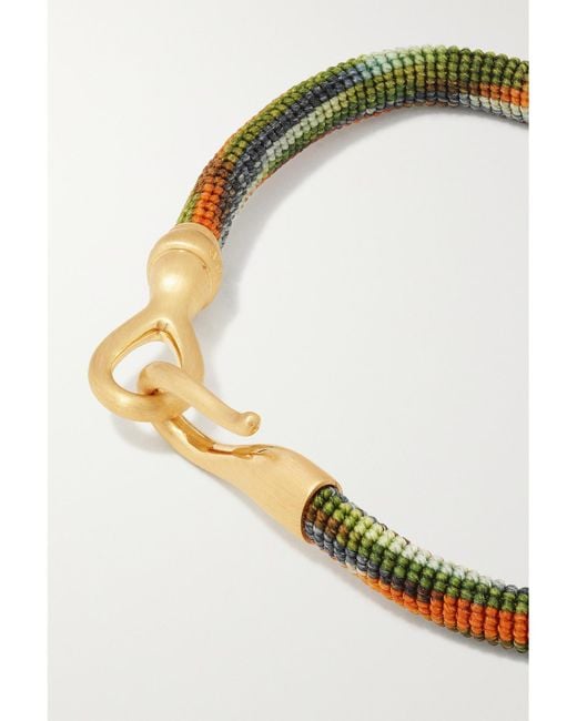 Ole Lynggaard Copenhagen Natural Life 18-Karat And Rope Bracelet
