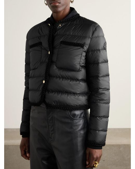 Moncler Black Gencay Quilted Shell Down Jacket