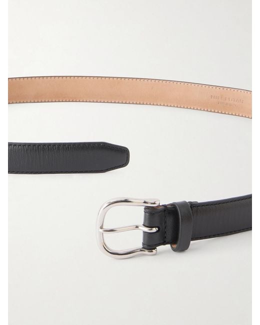 Nili Lotan Black Sloane Leather Belt