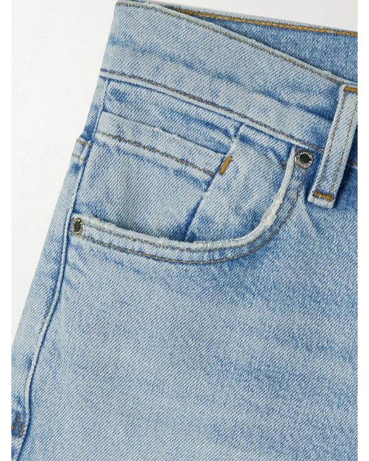 Goldsign Blue Net Sustain Lawler High-Rise Straight-Leg Organic Jeans