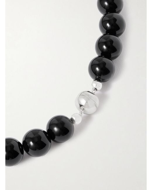 Collier En Métal Argenté, Onyx, Résine Et Coquillage Maris Julietta en coloris Natural