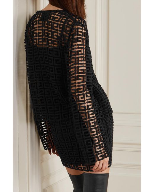Givenchy Black Wool-Blend Guipure Lace Jacket