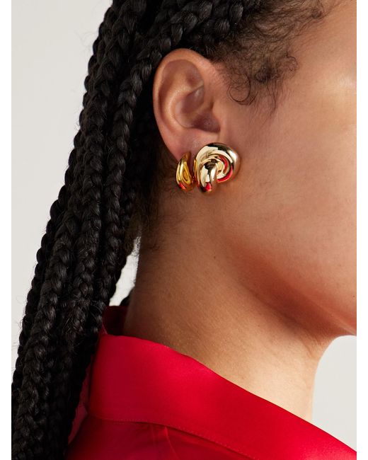 Jennifer Fisher Metallic Knot-Plated Earrings