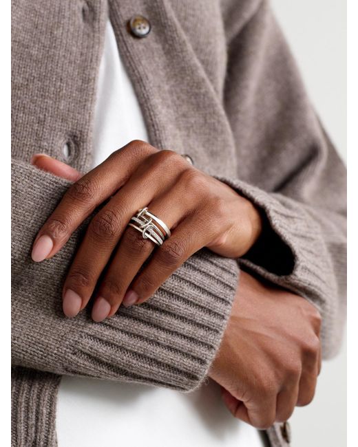 Spinelli Kilcollin Natural Nimbus Sterling Diamond Ring