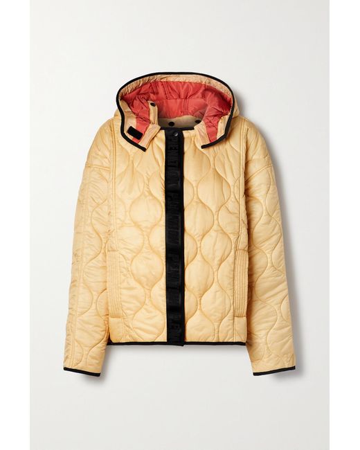 P.E Nation Advocate Hooded Webbing-trimmed Quilted Recycled Shell ...