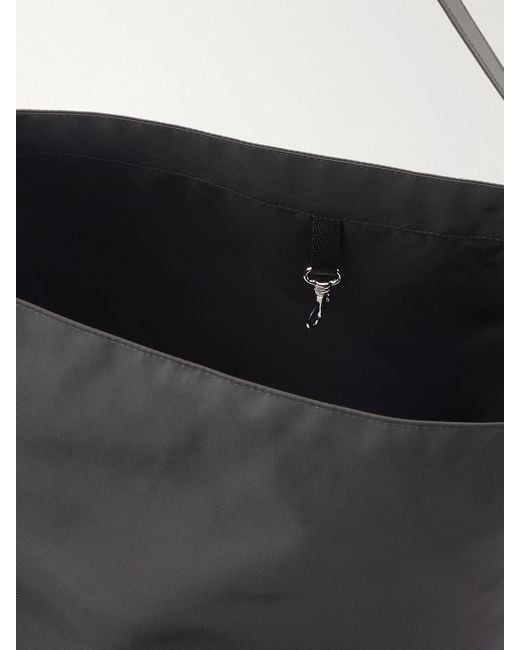 Valesque Black Bucket Leather-Trimmed Shell Tote
