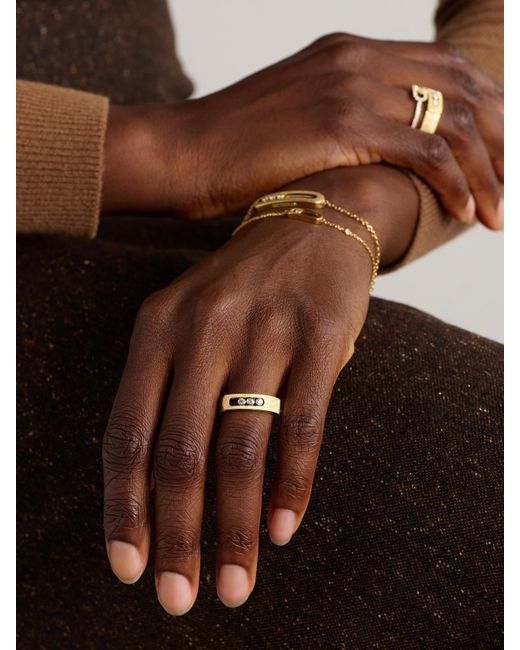 Messika Natural Move Noa Ciselé 18-Karat Diamond Ring