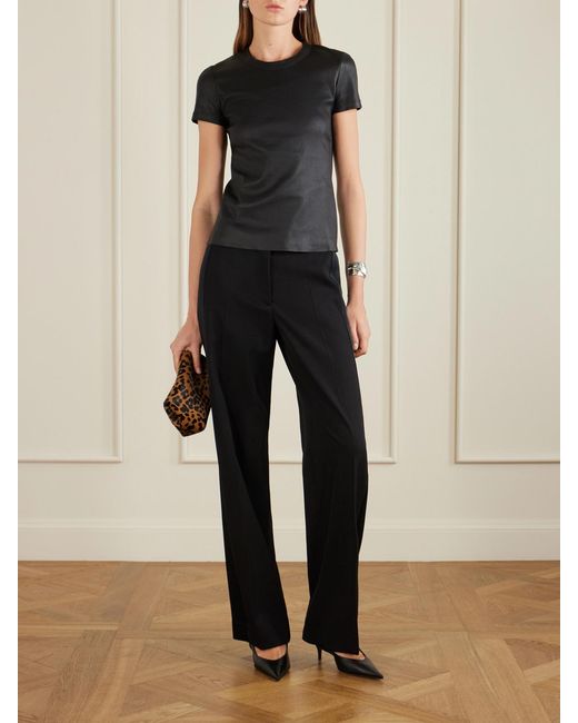 Stouls Black Leather T-Shirt