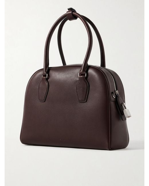 The Row Brown Nia Tote Aus Leder