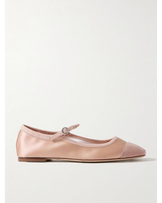 Babies En Satin Et En Daim Uma Aeyde en coloris Pink