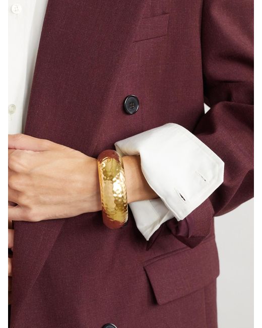 Saint Laurent Natural Tone Bangle
