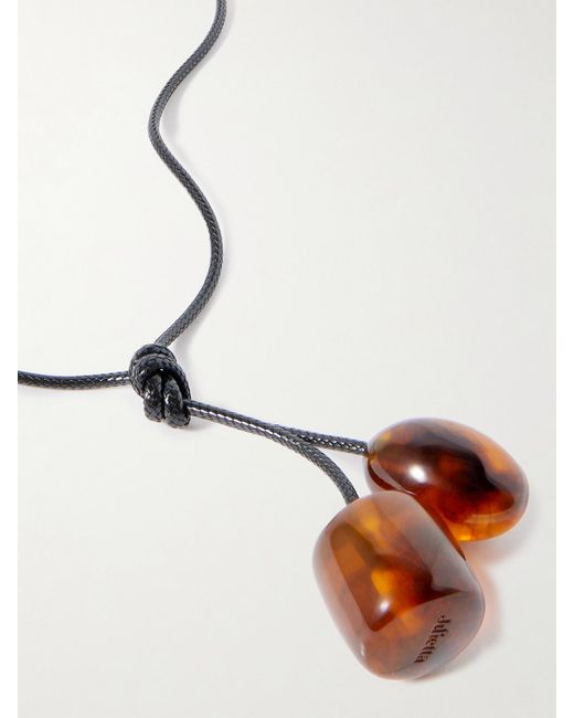 Julietta Natural Jamie Cord And Resin Choker
