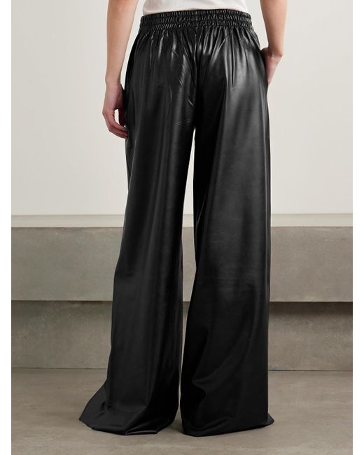 Norma Kamali Black Elephant Hose Mit Weitem Bein