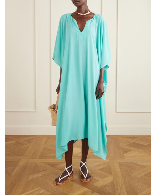 SARA CRISTINA Blue Georgette Kaftan
