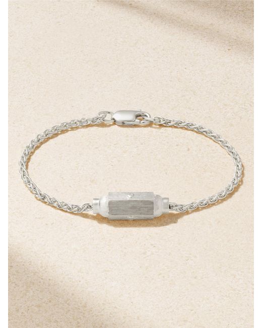 Marie Lichtenberg Natural Micro Coco Armband Aus 18 Karat Weißgold Mit Diamanten