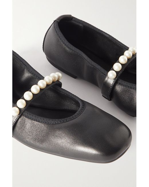 Pearl embellished best sale flats