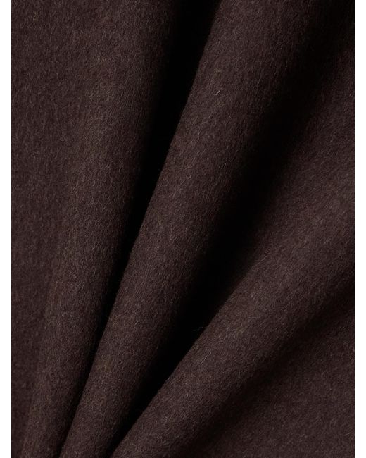 Jupe Midi En Feutre De Laine Recyclée Mélangée Rohe en coloris Brown