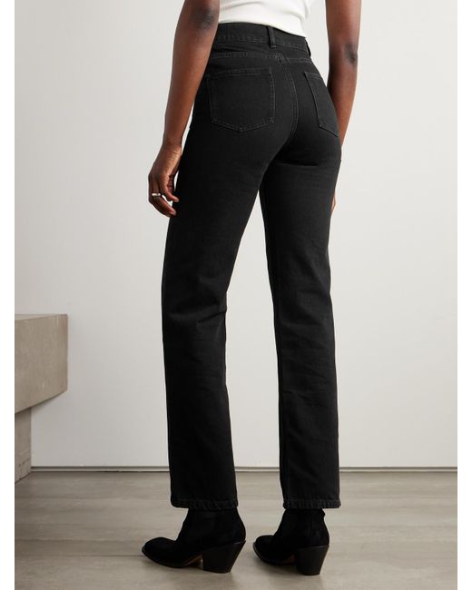 Giuliva Heritage Black The Dana High-Rise Straight-Leg Jeans