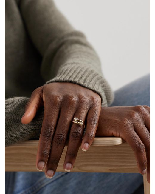Mateo Natural Ring Aus 14 Karat Mit Diamanten