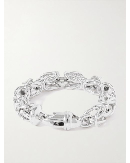 Totême  Metallic Byzantine Rhodium-Plated Bracelet