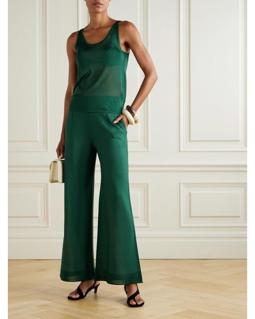Max Mara Green Nardo Tanktop Aus Strick