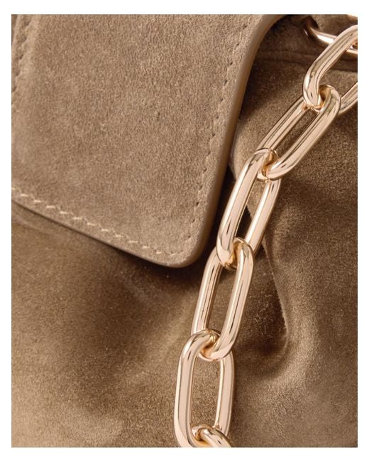 Gabriela Hearst Brown Soft Demi Suede Clutch