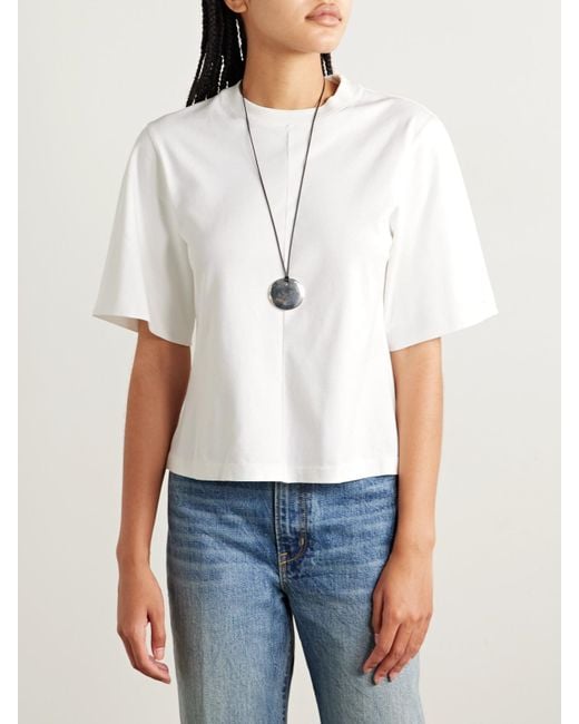 RÙADH White The Isla Organic Cotton-Jersey T-Shirt