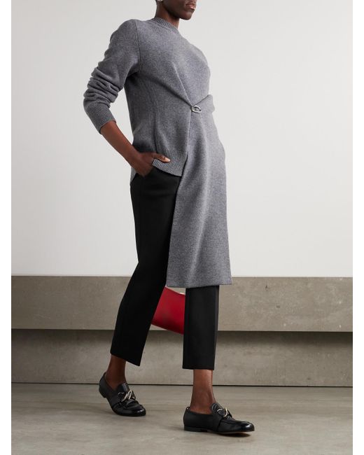 Proenza Schouler Black Alexia Twill Straight-Leg Pants