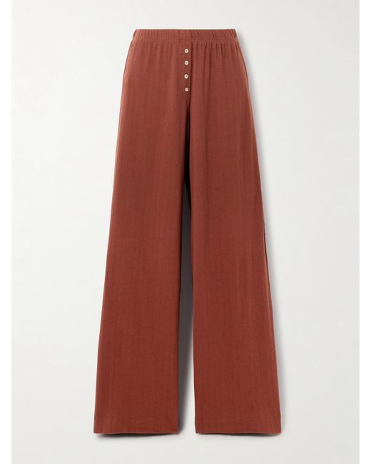 Leset Red Boxer Hose Mit Weitem Bein Aus Baumwolle