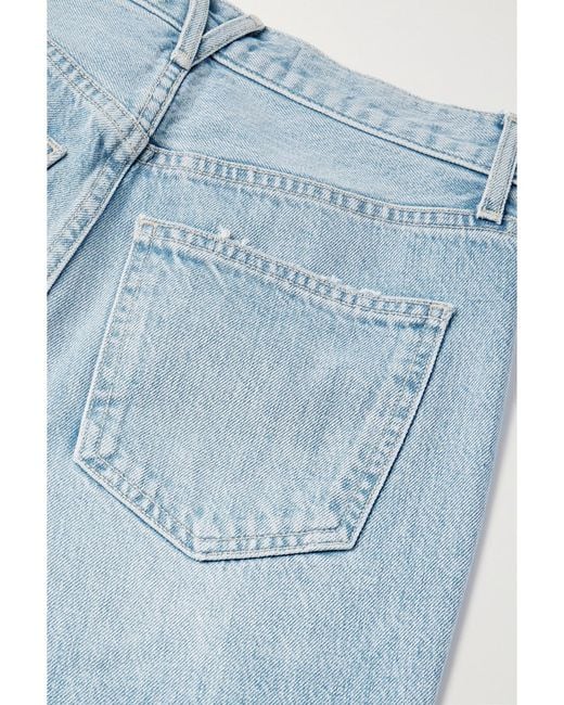 Veronica Beard Blue Crosbie Hoch Sitzende Jeans Mit Weitem Bein