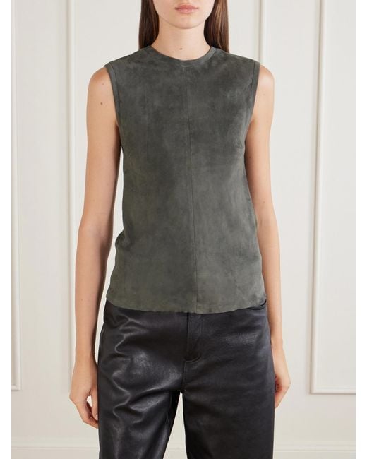 Stouls Gray Miuccia Suede Tank