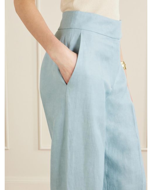 Joseph Blue Aix Twill Straight-Leg Pants