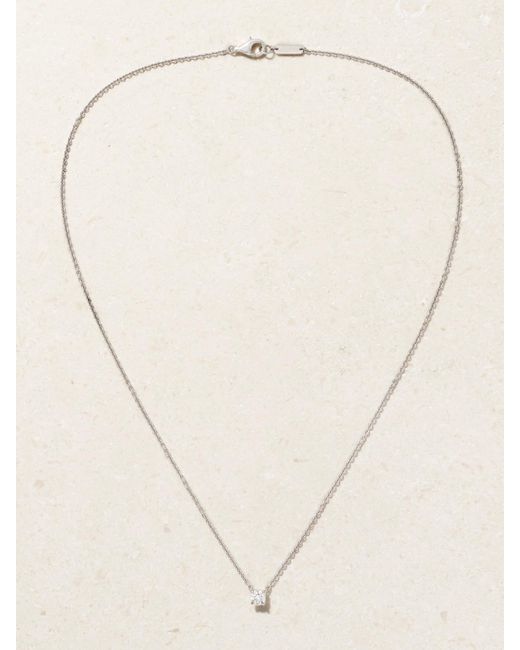 David Morris Natural Kette Aus 18 Karat Weißgold Mit Diamanten