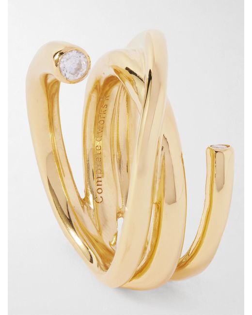 Completedworks Natural Plated Recycled Cubic Zirconia Ring